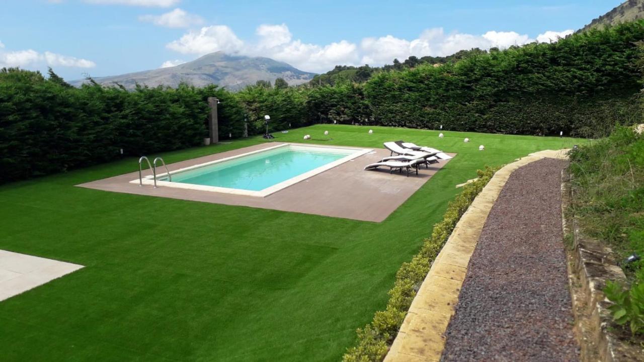 Villa Siciliana Con Piscina E Vista Panoramica Sul Mare Borgetto Екстериор снимка