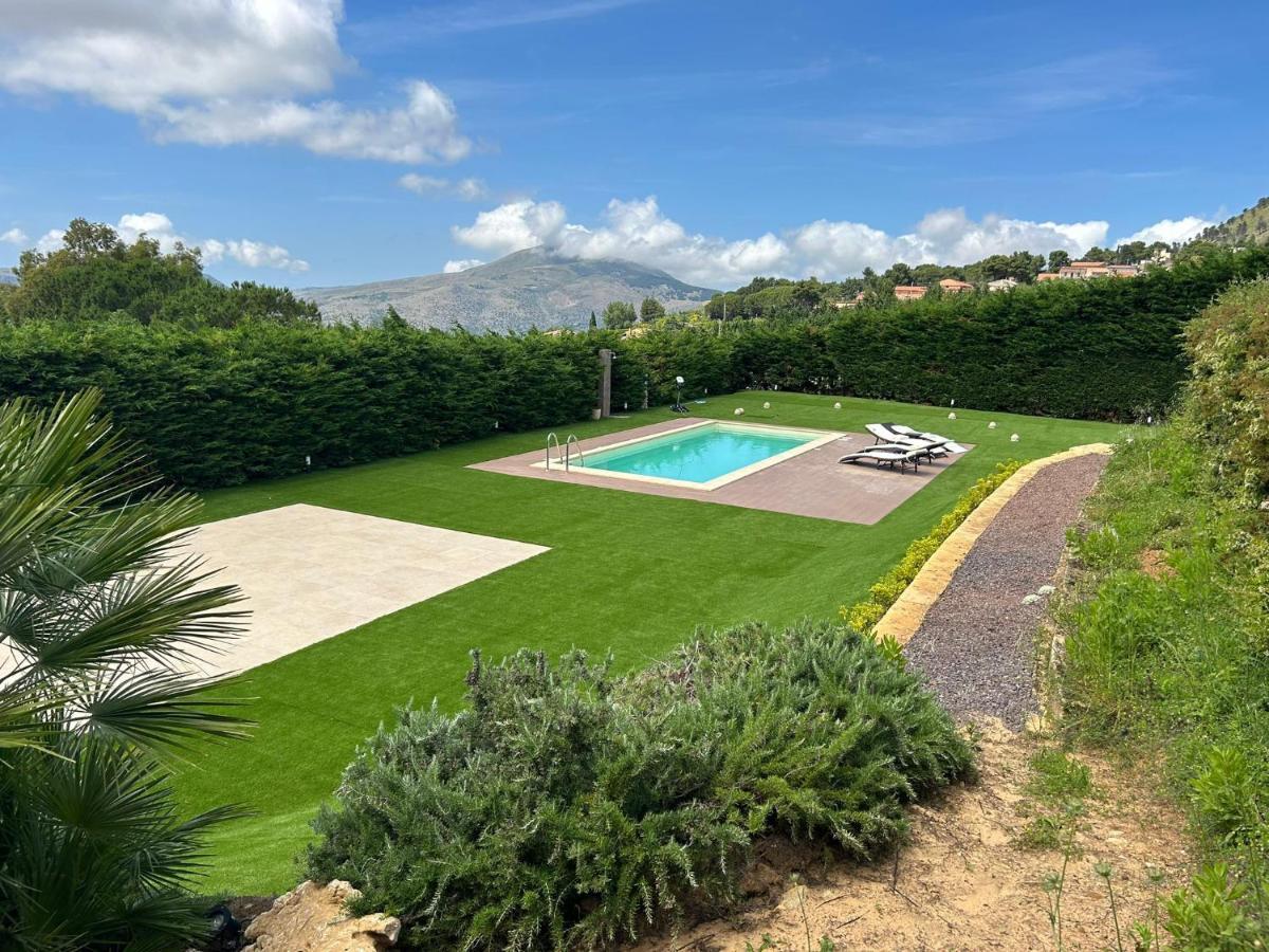 Villa Siciliana Con Piscina E Vista Panoramica Sul Mare Borgetto Екстериор снимка