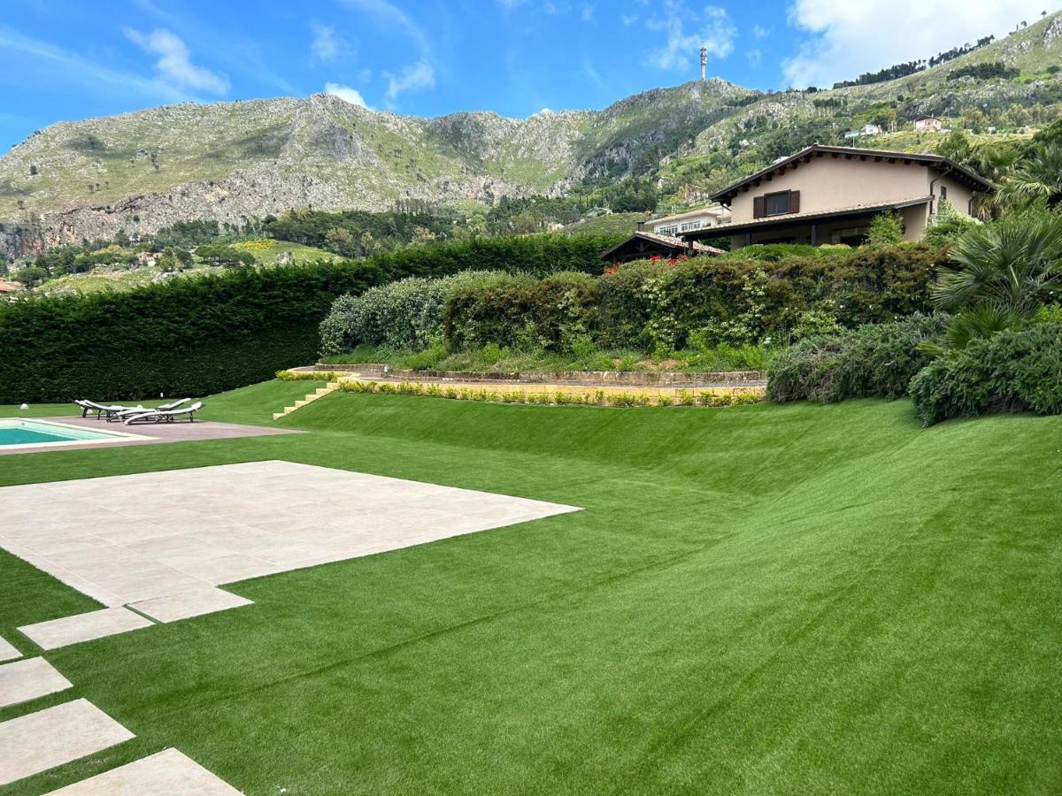 Villa Siciliana Con Piscina E Vista Panoramica Sul Mare Borgetto Екстериор снимка