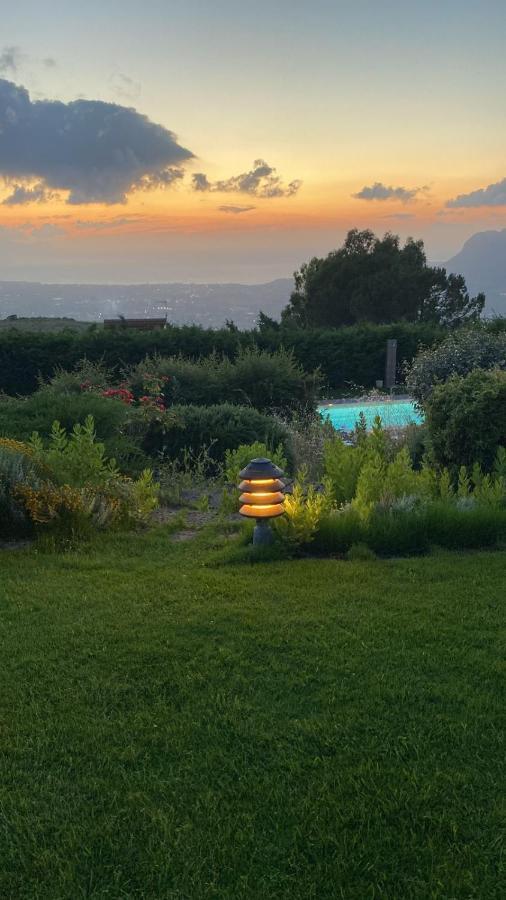 Villa Siciliana Con Piscina E Vista Panoramica Sul Mare Borgetto Екстериор снимка