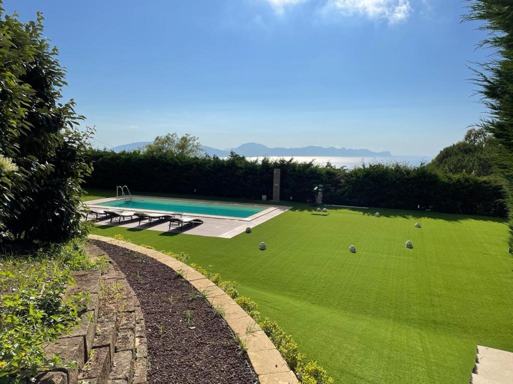 Villa Siciliana Con Piscina E Vista Panoramica Sul Mare Borgetto Екстериор снимка