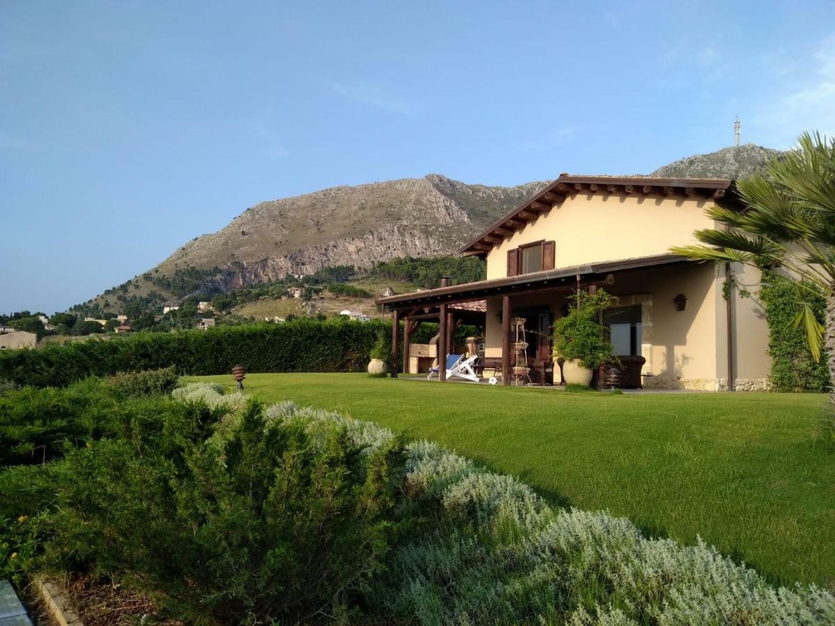 Villa Siciliana Con Piscina E Vista Panoramica Sul Mare Borgetto Екстериор снимка